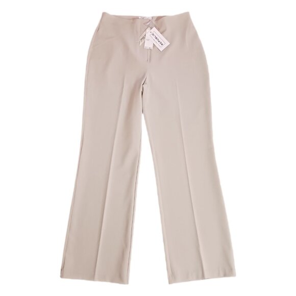 For The Republic Womens Size 8 Dress Pants Beige Pleated Casual Wide Leg Ladies - Picture 8 of 9